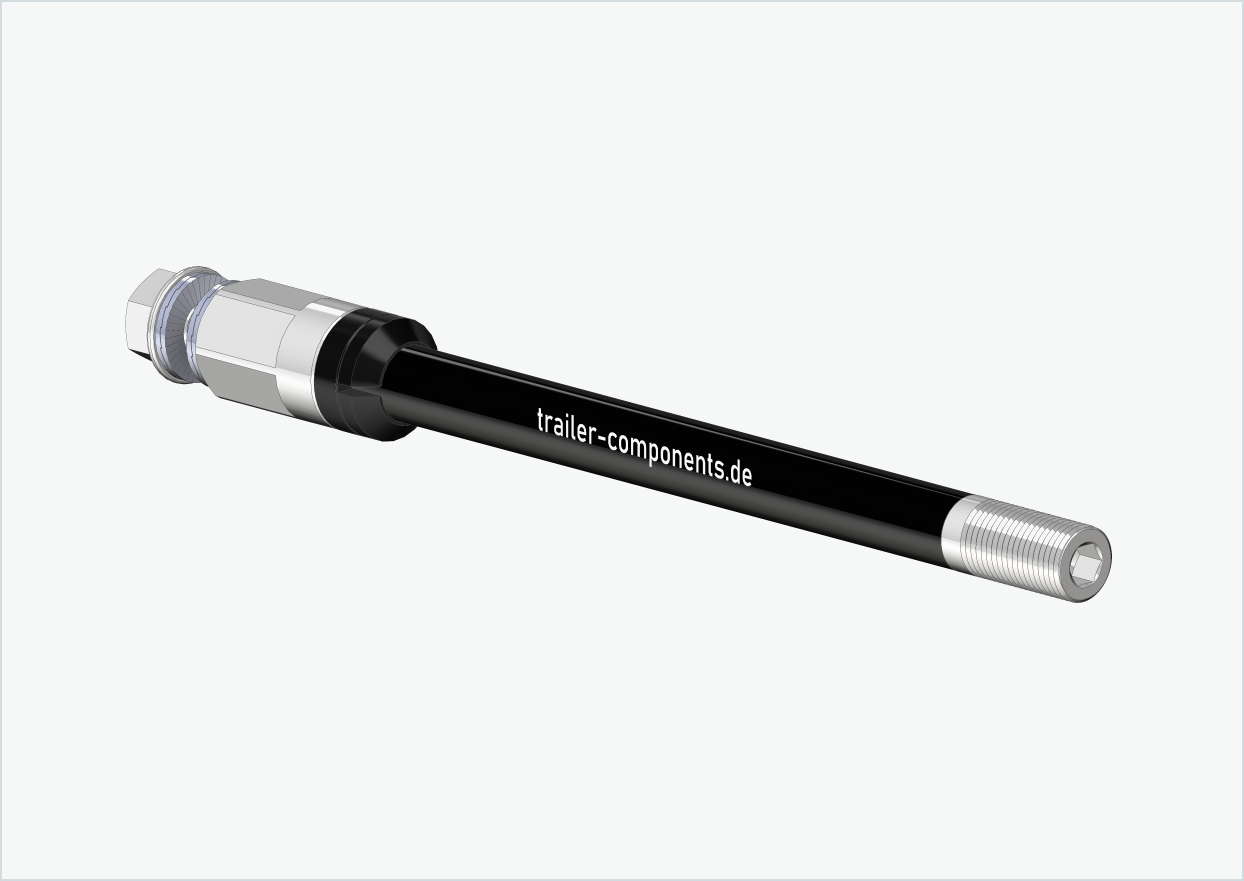 Doorgaande as Syntace (X-12) met adapter Universeel / M12 x 1,50