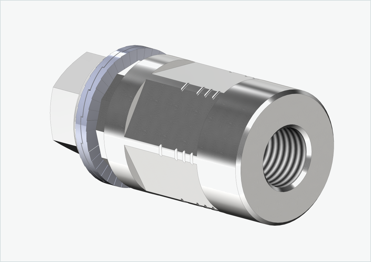 Adapter voor massieve as - FG 9.5 - (3/8 x 26)