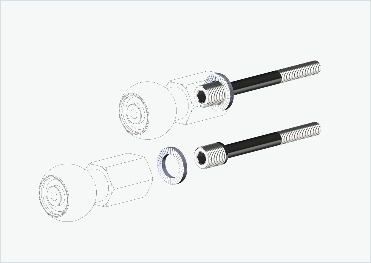 Burley COHO XC schroefdraad adapter set | voor Enviolo versnellingsnaven tot 2023