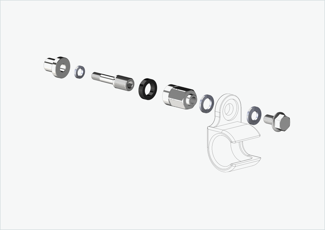 Adapter Universeel XL voor Rohloff-naaf Speedhub 500-14 / A12 | geschikt voor Thule, Qeridoo, Burley, Prophete, Hamax, Trixie en vele anderen