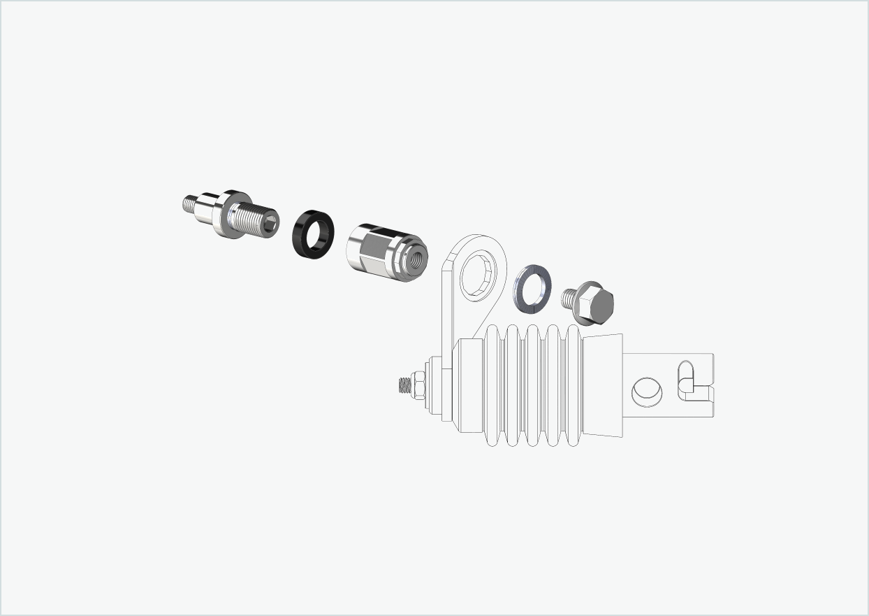 Adapter XL voor Rohloff-naaf Speedhub 500-14 / A12 | geschikt voor Weber koppelingen type: E - EL - ES