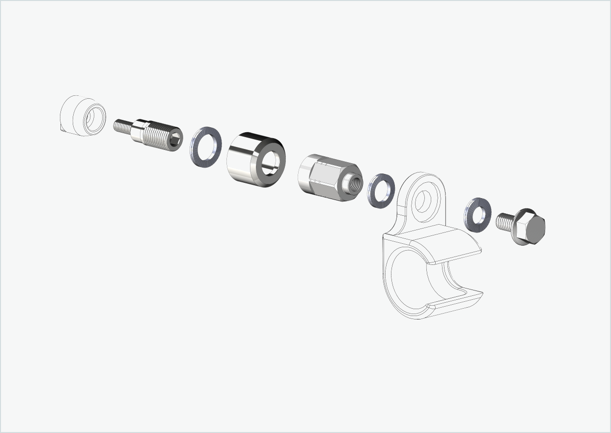 Universele adapter voor HYENA-HRN motor | geschikt voor Thule, Qeridoo, Burley, Prophete, Hamax, Trixie en nog veel meer