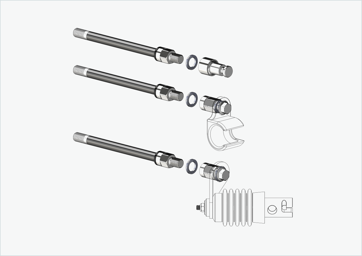 Snelspanas met verwisselbaar systeem / M12 x 1,75