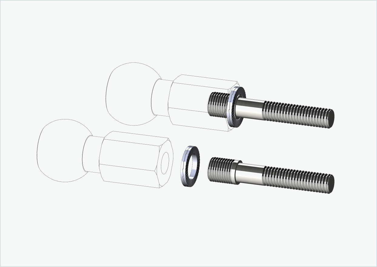 Burley COHO XC schroefdraadadapterset | voor Enviolo versnellingsnaven vanaf 2024