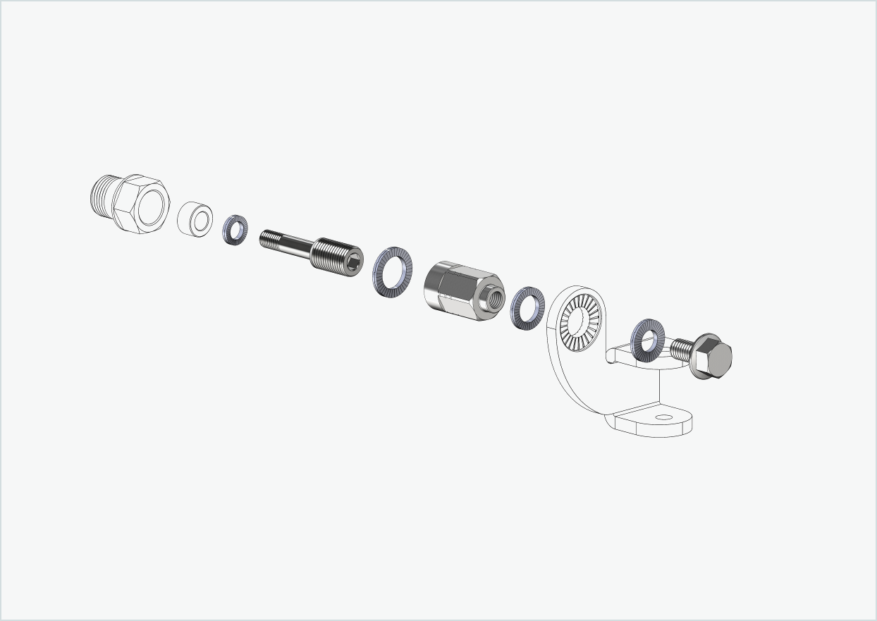 Universele adapter voor HASE PINO met Rohloff Speedhub A12 | geschikt voor Thule, Qeridoo, Burley, Prophete, Hamax, Trixie en nog veel meer.