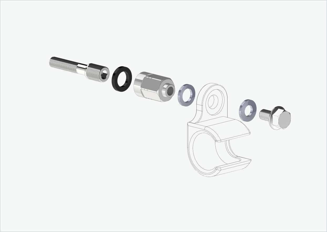 Universele adapter voor Enviolo versnellingsnaven vanaf 2024 | geschikt voor Thule, Qeridoo, Burley, Prophete, Hamax, Trixie en nog veel meer.