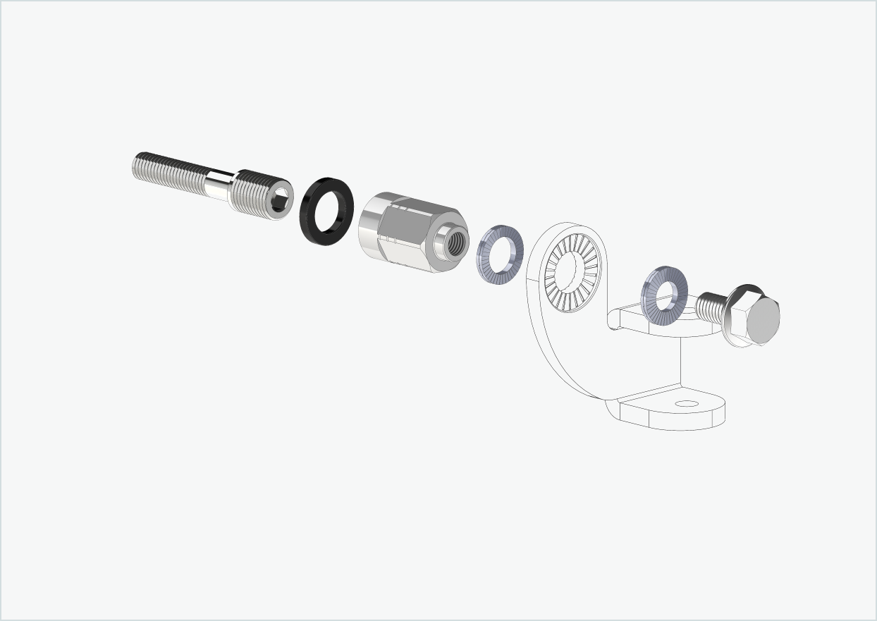 Universele adapter voor Enviolo versnellingsnaven vanaf 2024 | geschikt voor Thule, Qeridoo, Burley, Prophete, Hamax, Trixie en nog veel meer.