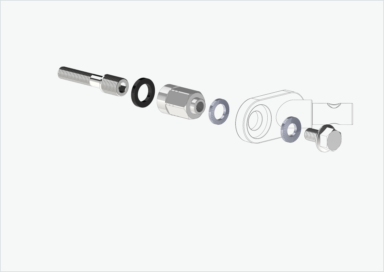 Universele adapter voor Enviolo versnellingsnaven vanaf 2024 | geschikt voor Thule, Qeridoo, Burley, Prophete, Hamax, Trixie en nog veel meer.