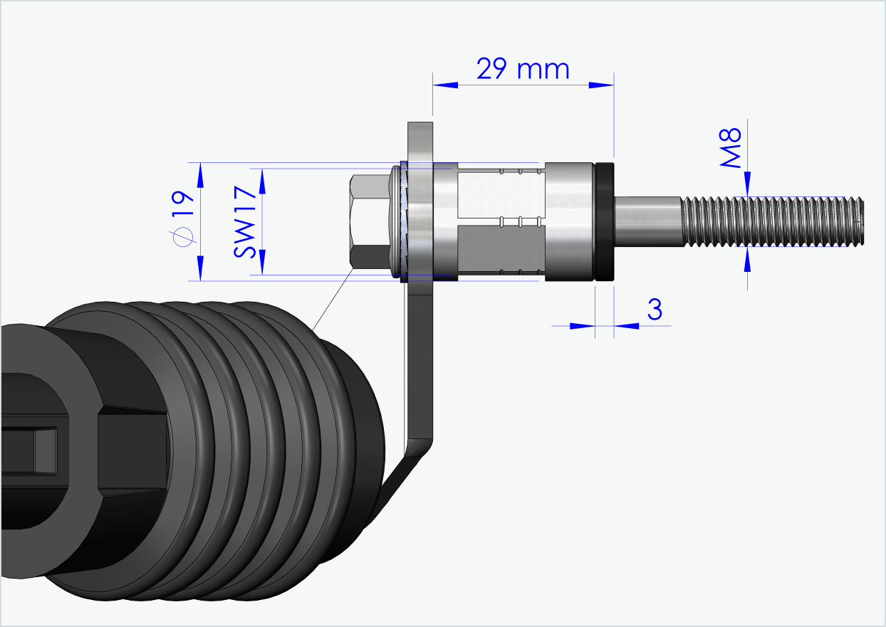 Polygoon adapter voor Enviolo versnellingsnaven vanaf 2024 | geschikt voor Weber koppelingen type: E - EL - ES