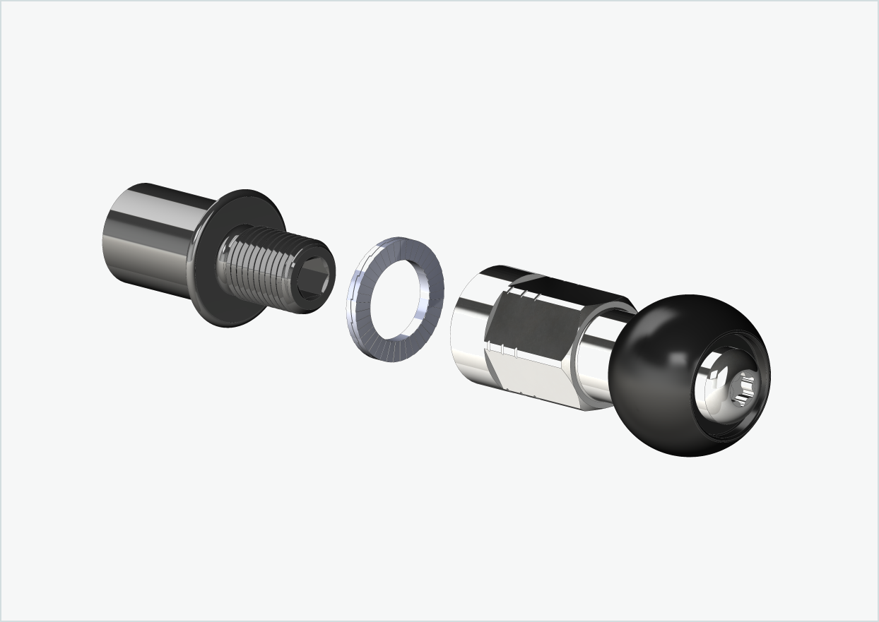 Cowboy 4 - Draadadapter kort - M12 x 1,25 | Bundel met adapterset Burley COHO XC
