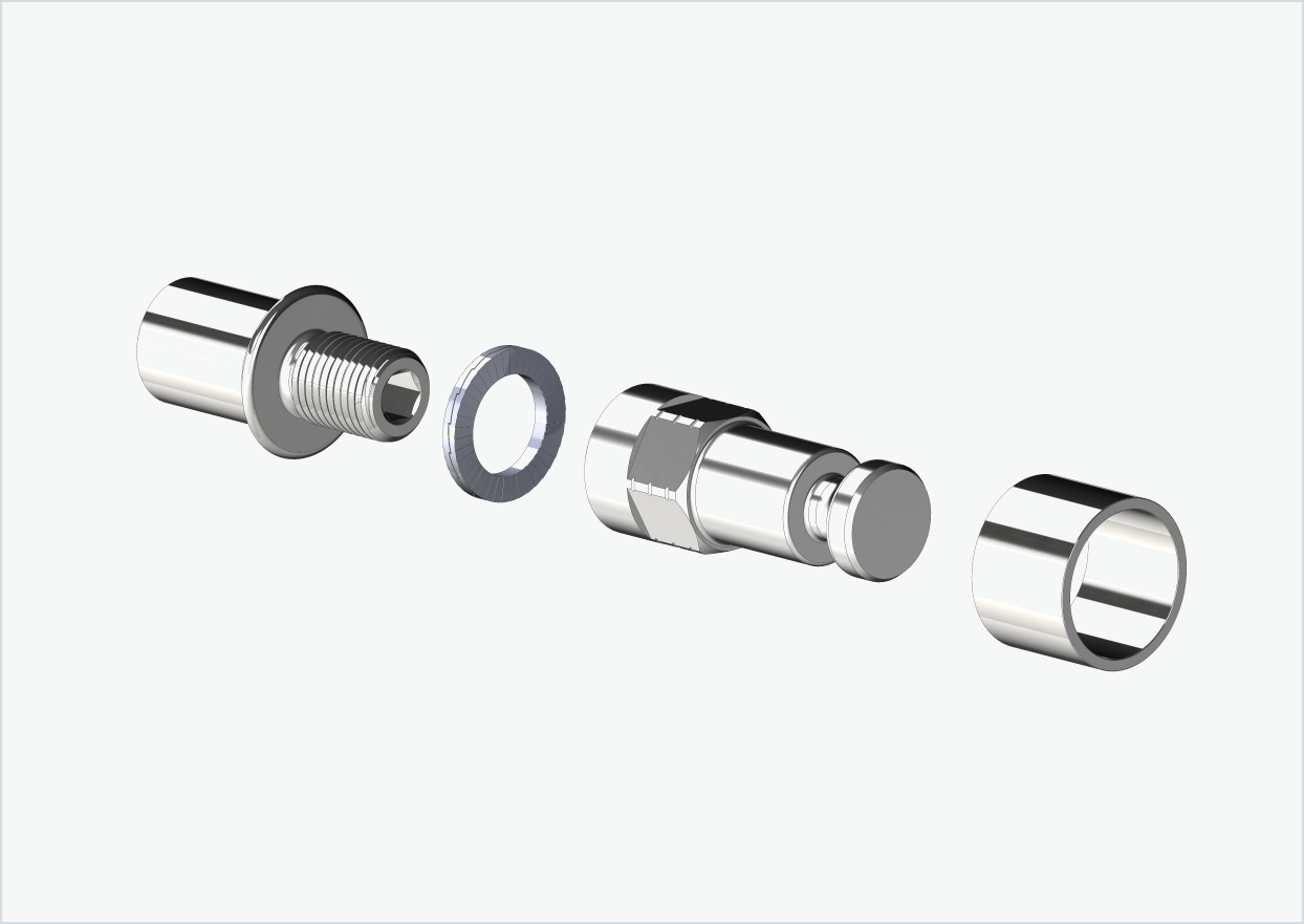 Cowboy 4 - Draadadapter kort - M12 x 1,25 | Bundel met adapter Croozer