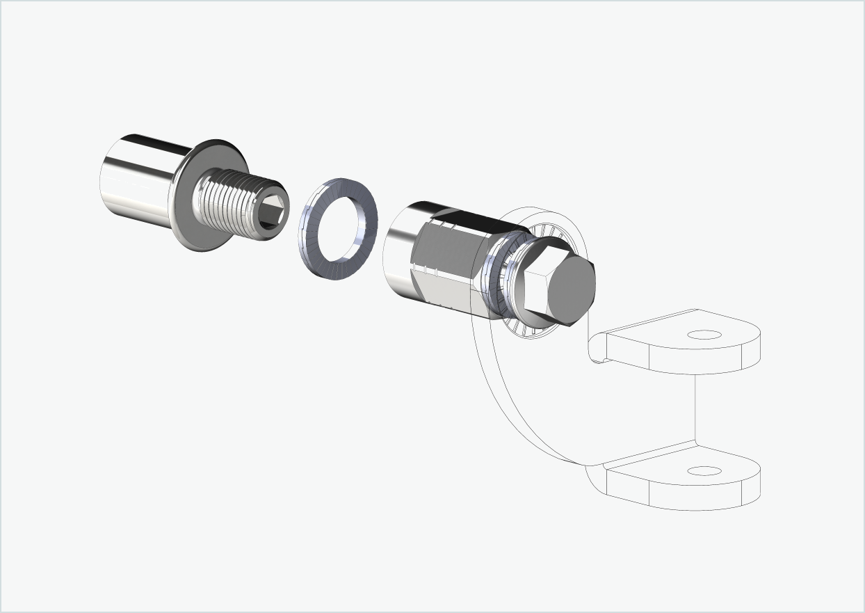 Cowboy 4 - Draadadapter kort - M12 x 1,25 | Bundel met adapter universeel