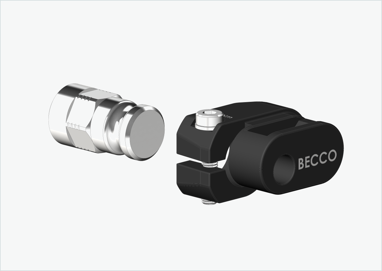 Adapter voor massieve as - M12 x 1,00 | voor Leggero (BECCO)