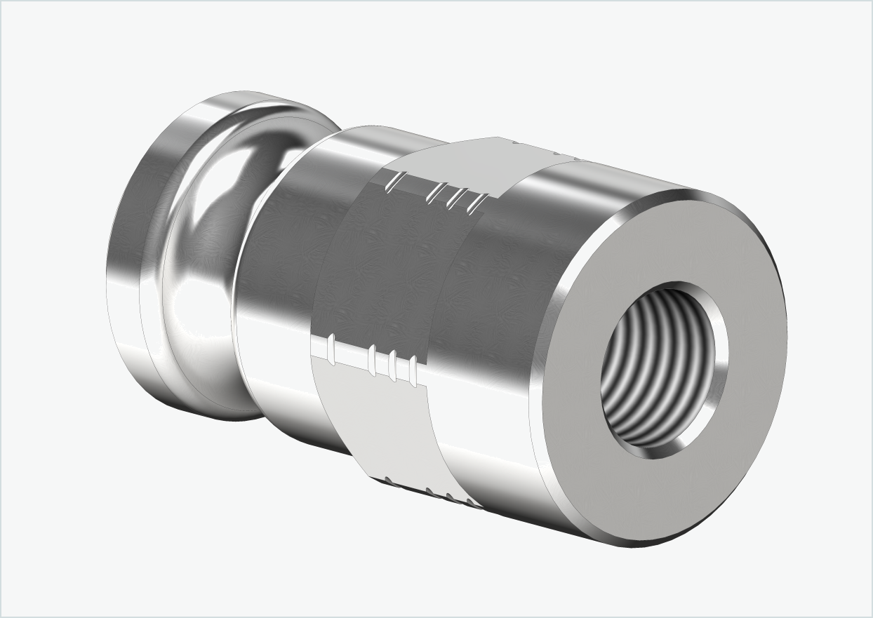 Adapter voor massieve as - FG 9.5 - (3/8 x 26) | voor Leggero (BECCO)