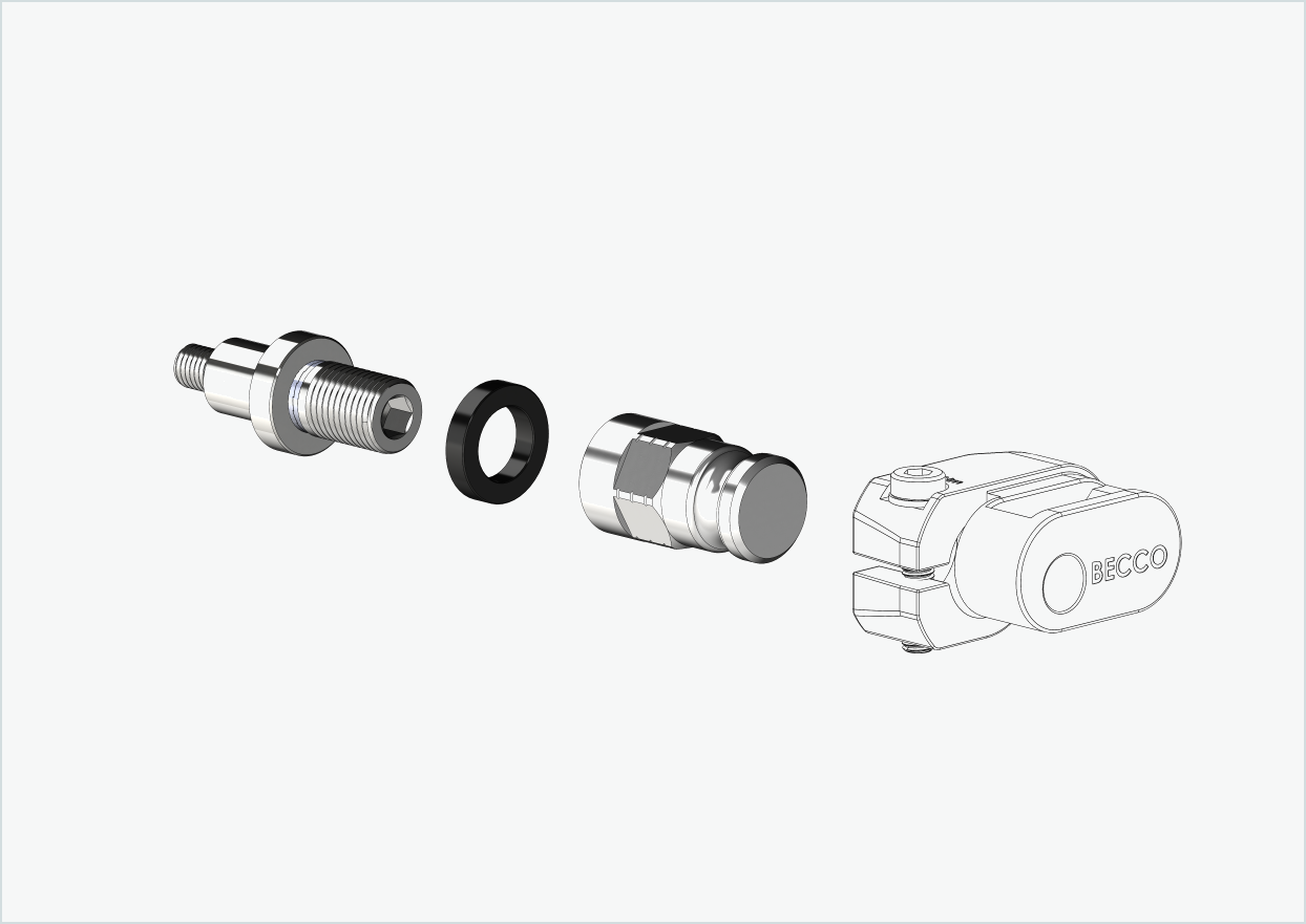 Adapter XL voor Rohloff-naaf Speedhub 500-14 / A12 | geschikt voor Leggero met BECCO-systeem