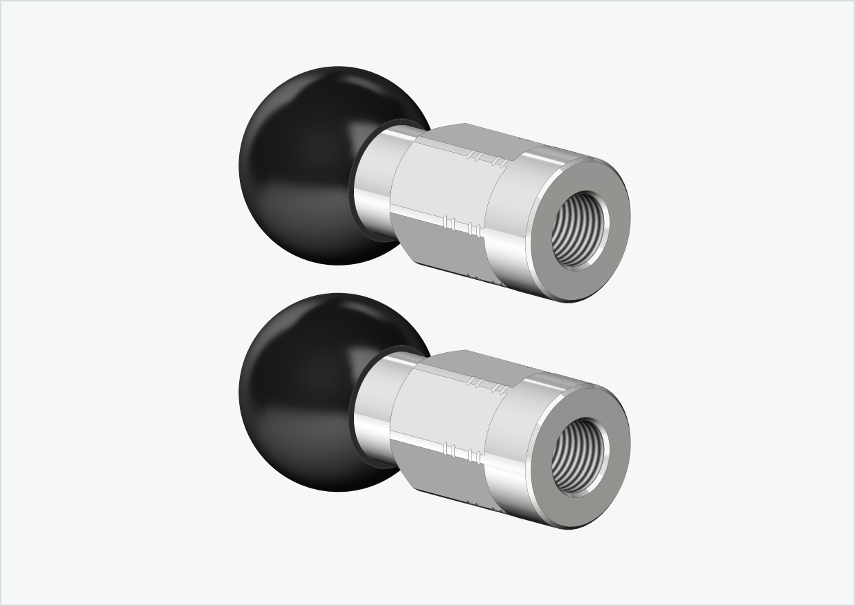 Massieve as adapter set - M10 x 1.00 | geschikt voor Burley COHO XC