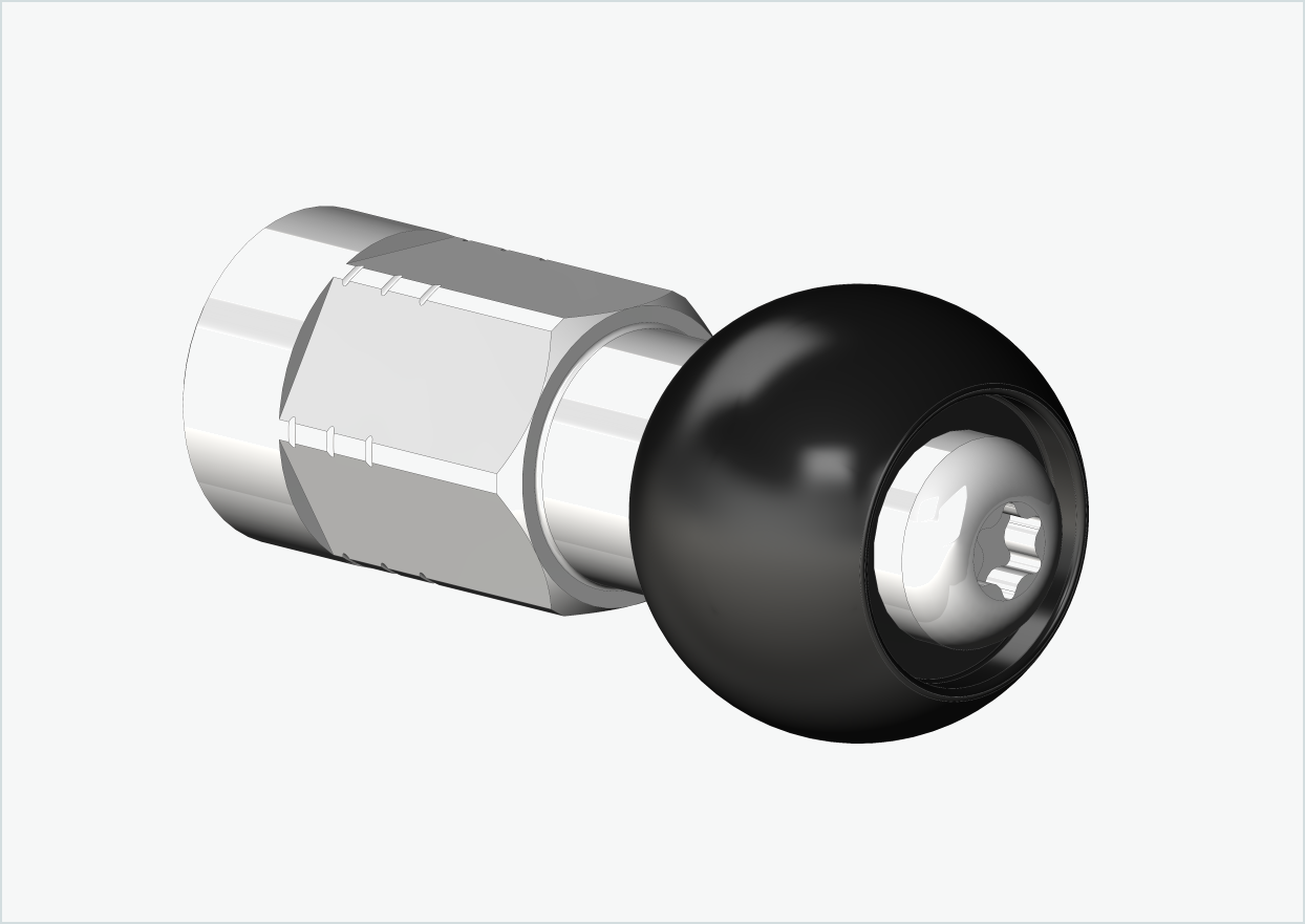 Massieve as adapter set - M12 x 1.25 | geschikt voor Burley COHO XC