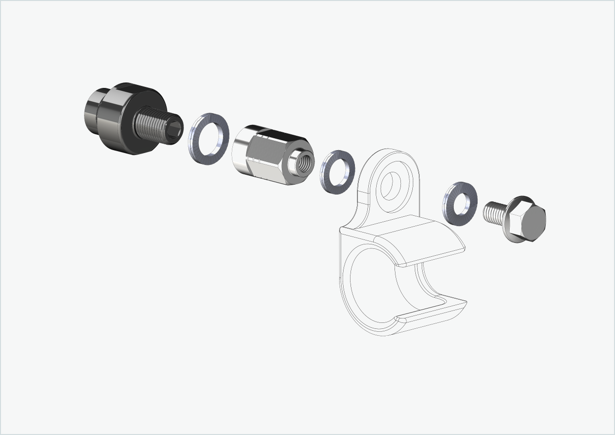 ORBEA Diem - Schroefdraadadapter - M12 x 1,25 | Bundel met universele adapter