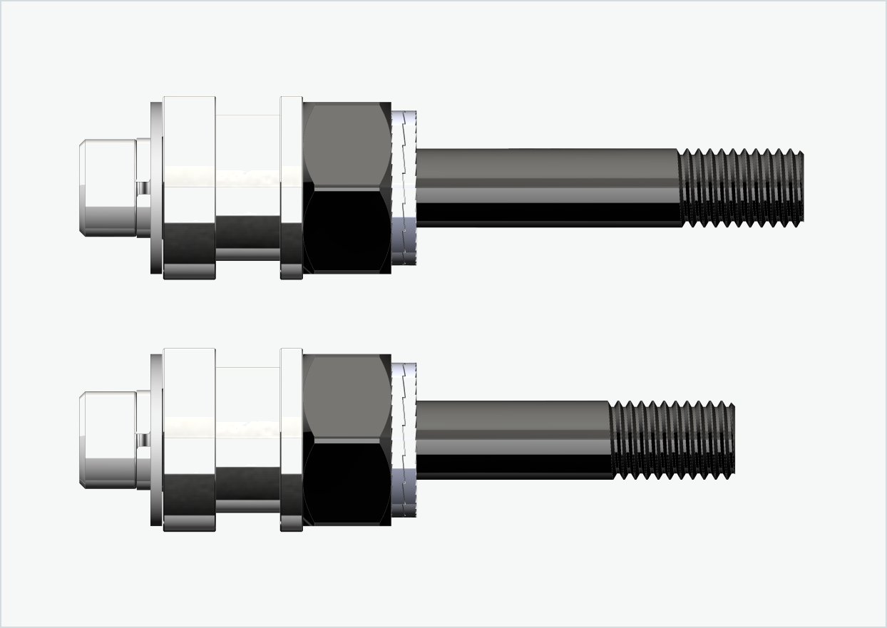 BOB YAK / IBEX schroefdraadadapterset (30mm/36mm) | voor Rohloff Speedhub 500-14 / A12