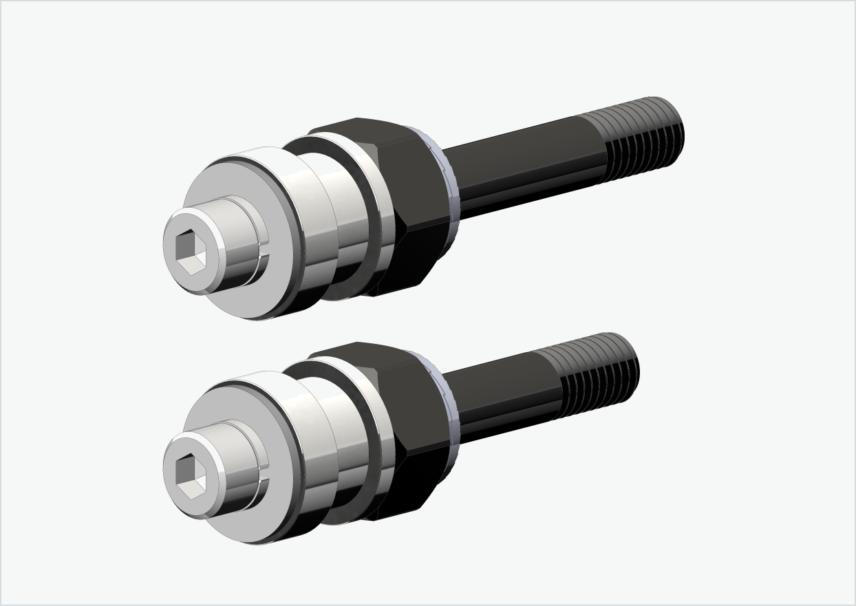 BOB YAK / IBEX schroefdraadadapterset (30mm/36mm) | voor Rohloff Speedhub 500-14 / A12