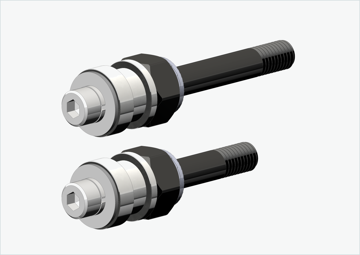 BOB YAK / IBEX schroefdraadadapterset (30mm/42mm) | voor Rohloff Speedhub 500-14 / A12