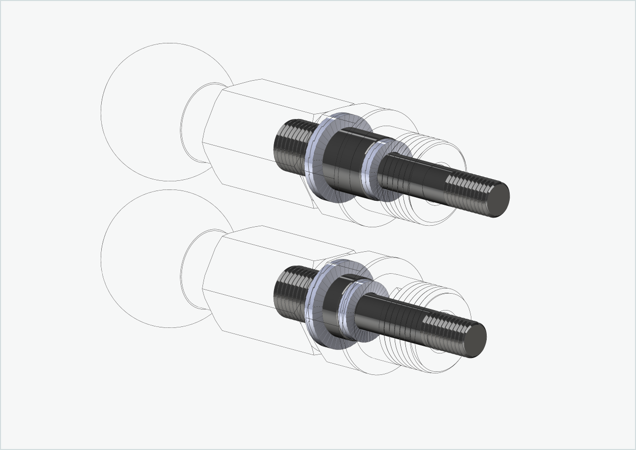 Burley COHO XC schroefdraadadapterset | voor HASE PINO met Rohloff Speedhub 500-14 / A12