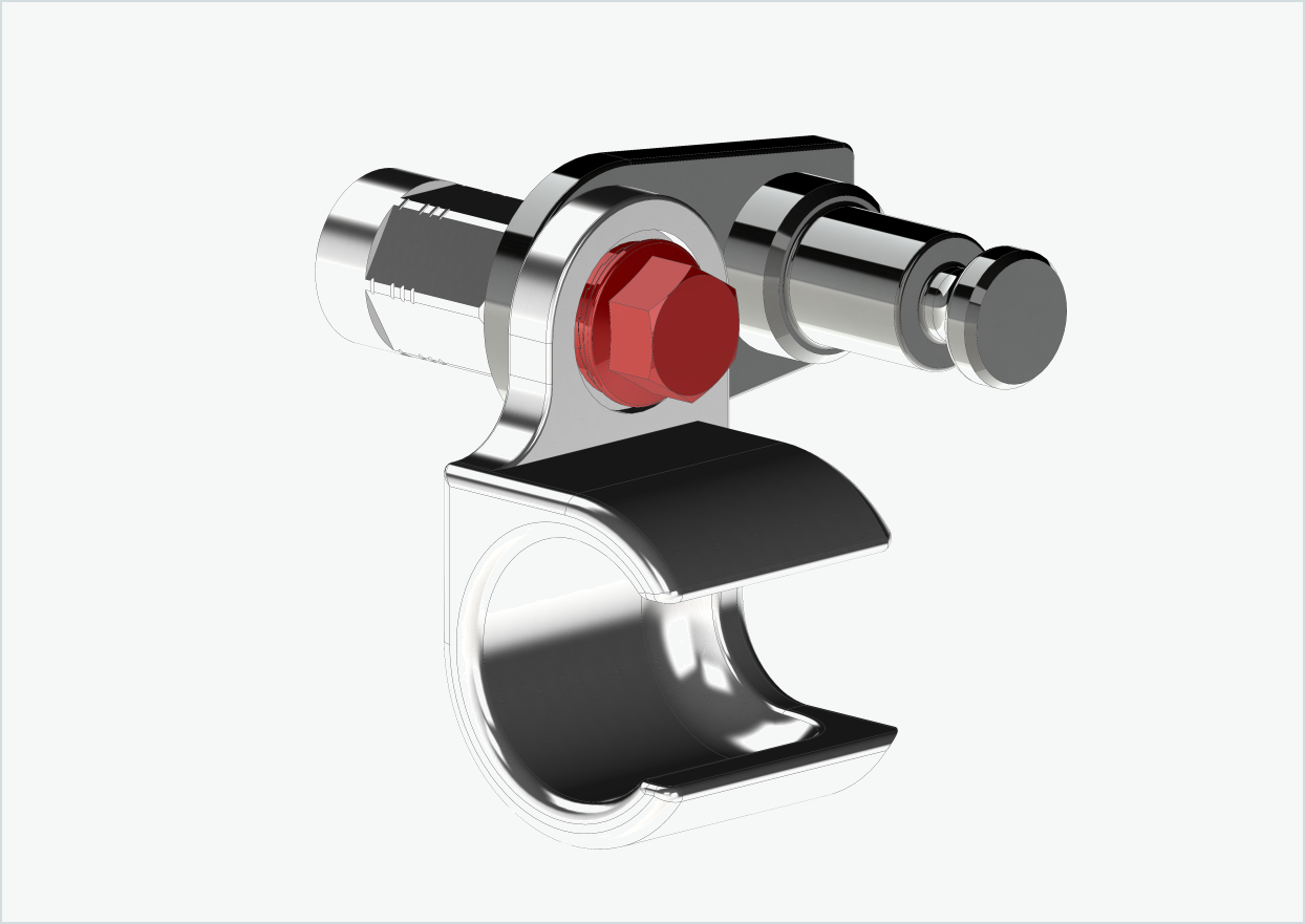 Schroefkoppelingsset voor universele adapter - dubbele montage