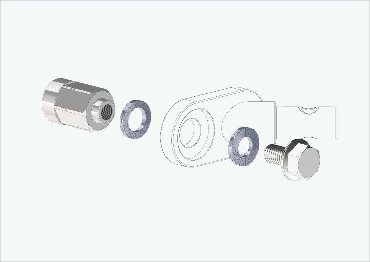 Adapter voor massieve as - FG 10.5 - (13/32 x 26)