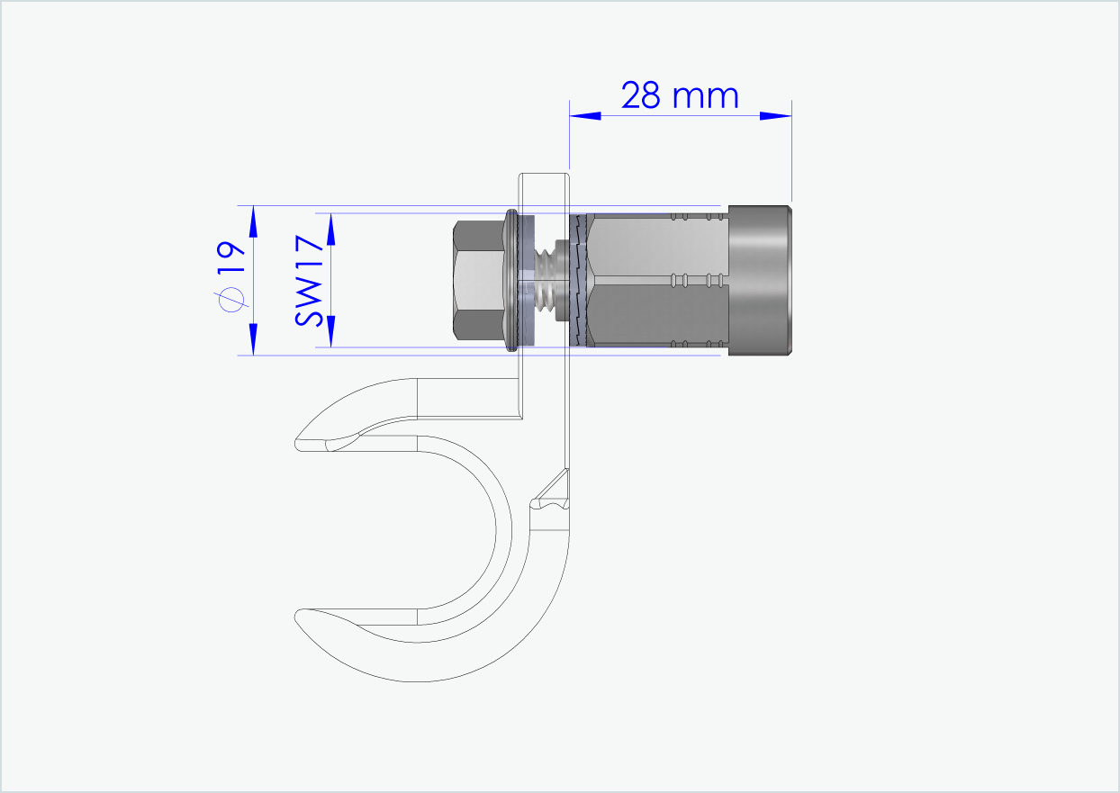 Adapter voor massieve as - FG 10.5 - (13/32 x 26)