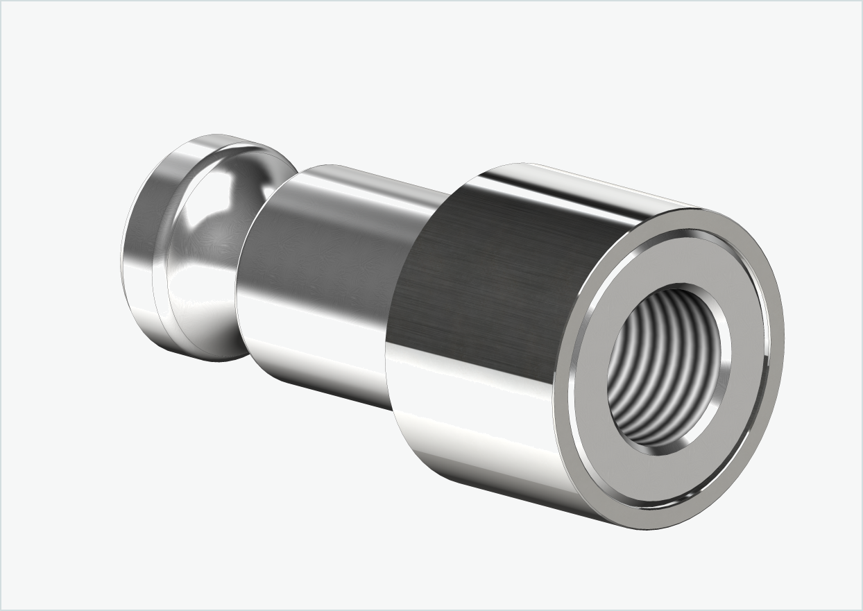 Adapter voor massieve as - M12 x 1,25 | voor Croozer aanhangwagens vanaf 2018