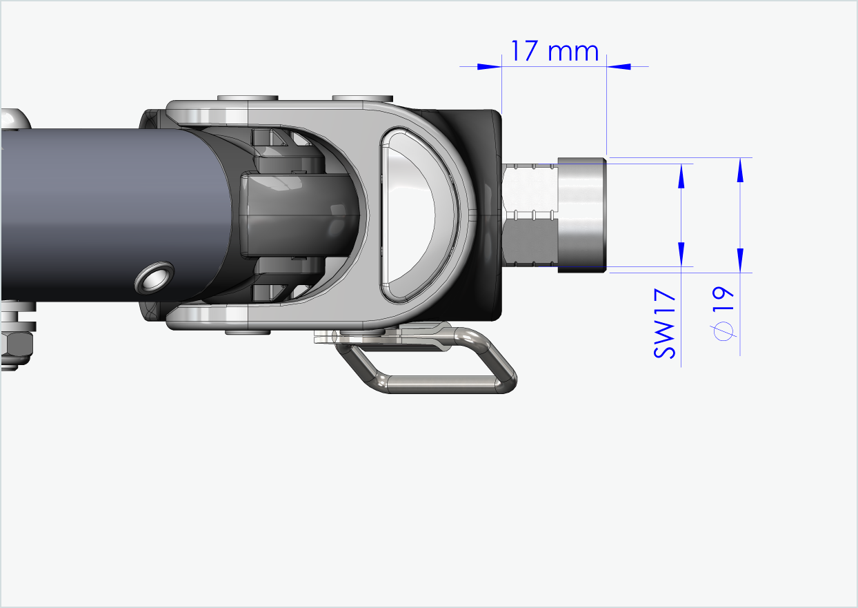 Adapter voor massieve as - M12 x 1,25 | voor Croozer aanhangwagens vanaf 2018