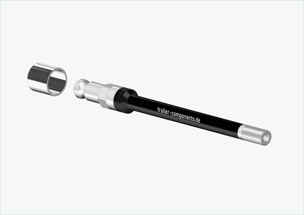 Syntace steekas (X-12) met adapter / M12 x 1,50 | voor Croozer aanhangwagens vanaf 2018