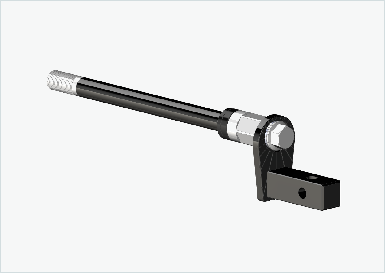 Doorgaande as Syntace (X-12) met adapter Universeel / M12 x 1,00