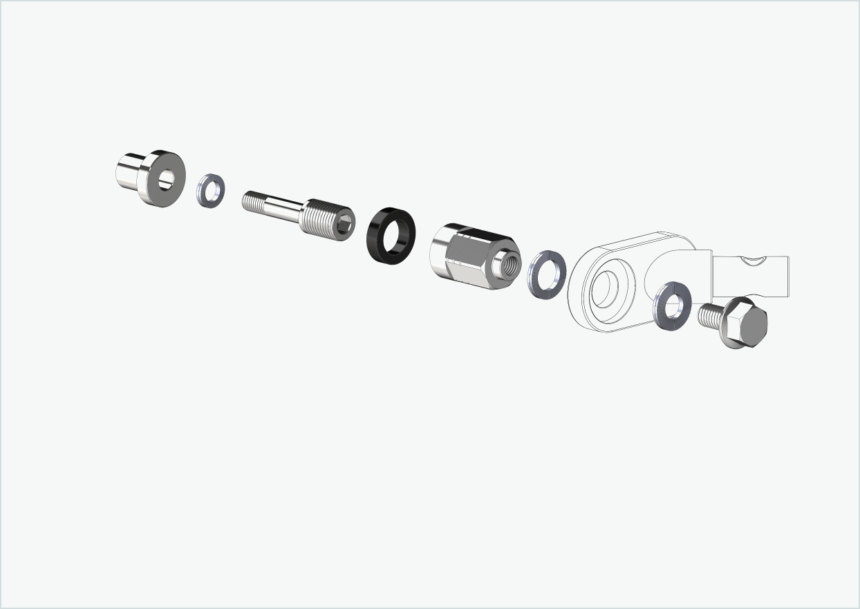 Adapter Universeel XL voor Rohloff-naaf Speedhub 500-14 / A12 | geschikt voor Thule, Qeridoo, Burley, Prophete, Hamax, Trixie en vele anderen
