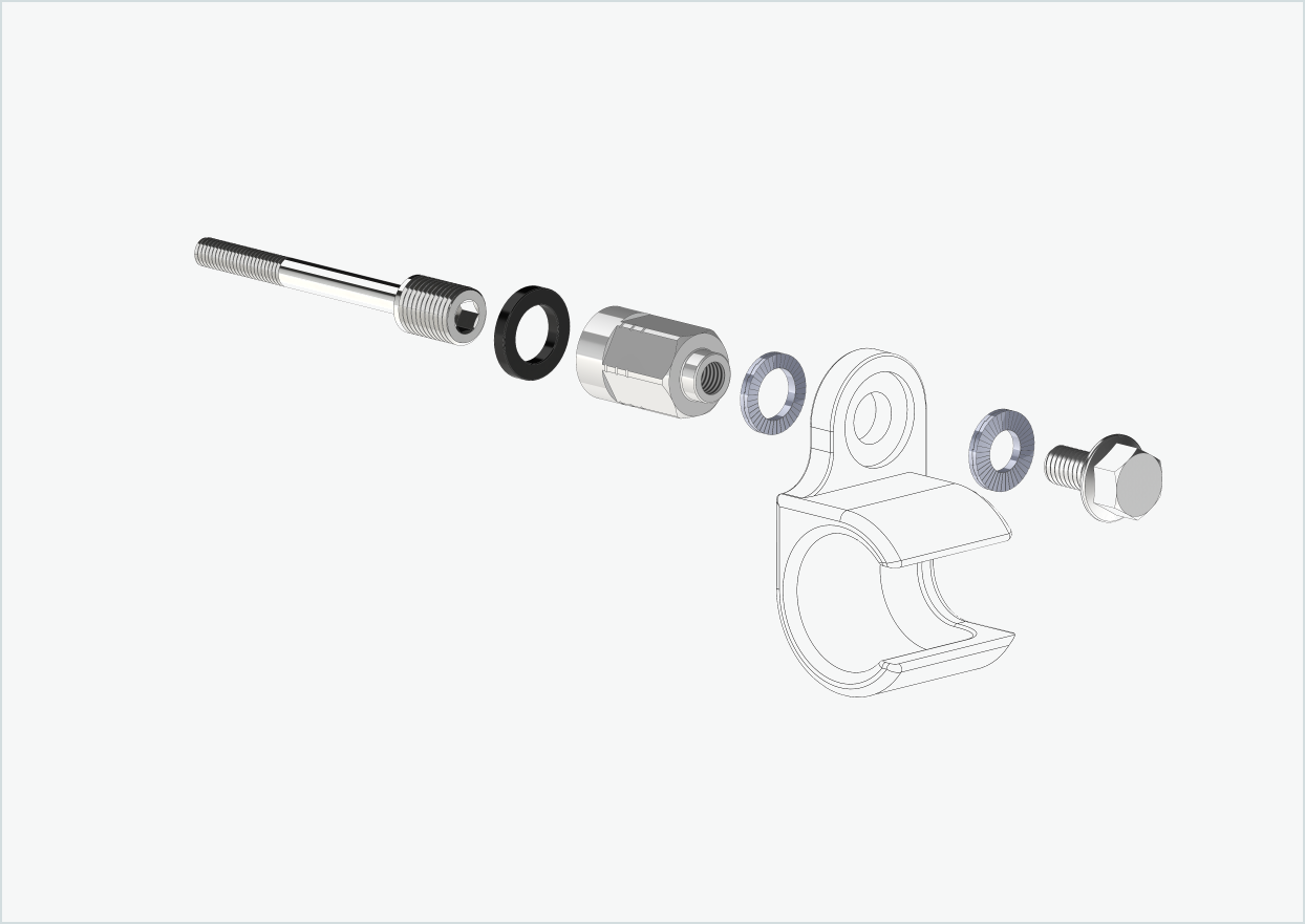 Universele adapter voor Enviolo versnellingsnaven tot 2023 | geschikt voor Thule, Qeridoo, Burley, Prophete, Hamax, Trixie en vele anderen