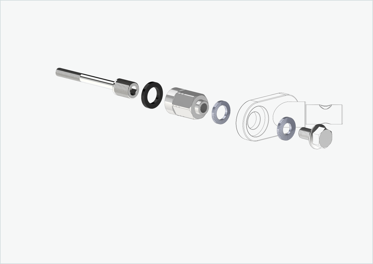 Universele adapter voor Enviolo versnellingsnaven tot 2023 | geschikt voor Thule, Qeridoo, Burley, Prophete, Hamax, Trixie en vele anderen