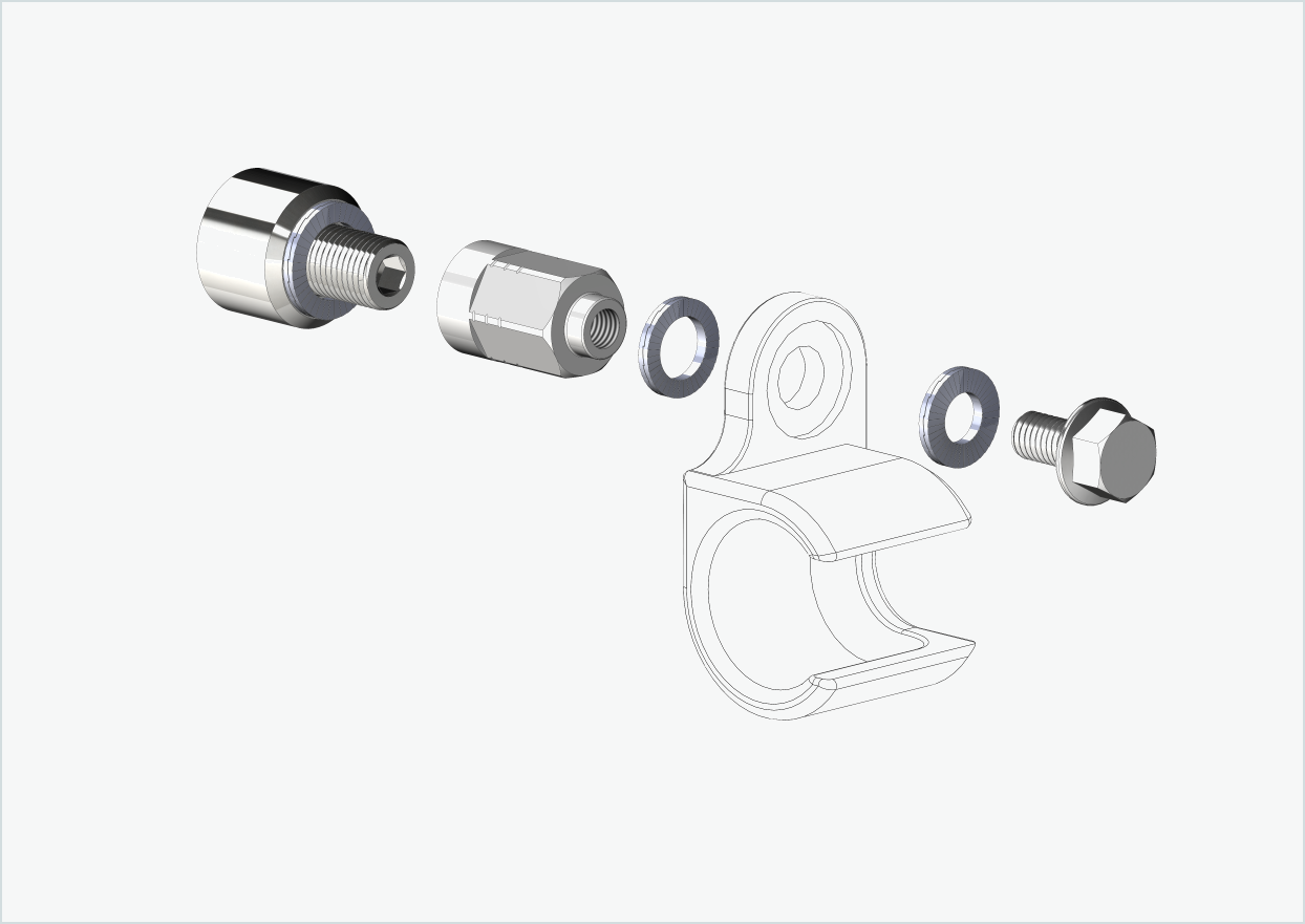 Universele adapter voor HYENA-HRN motor | geschikt voor Thule, Qeridoo, Burley, Prophete, Hamax, Trixie en nog veel meer