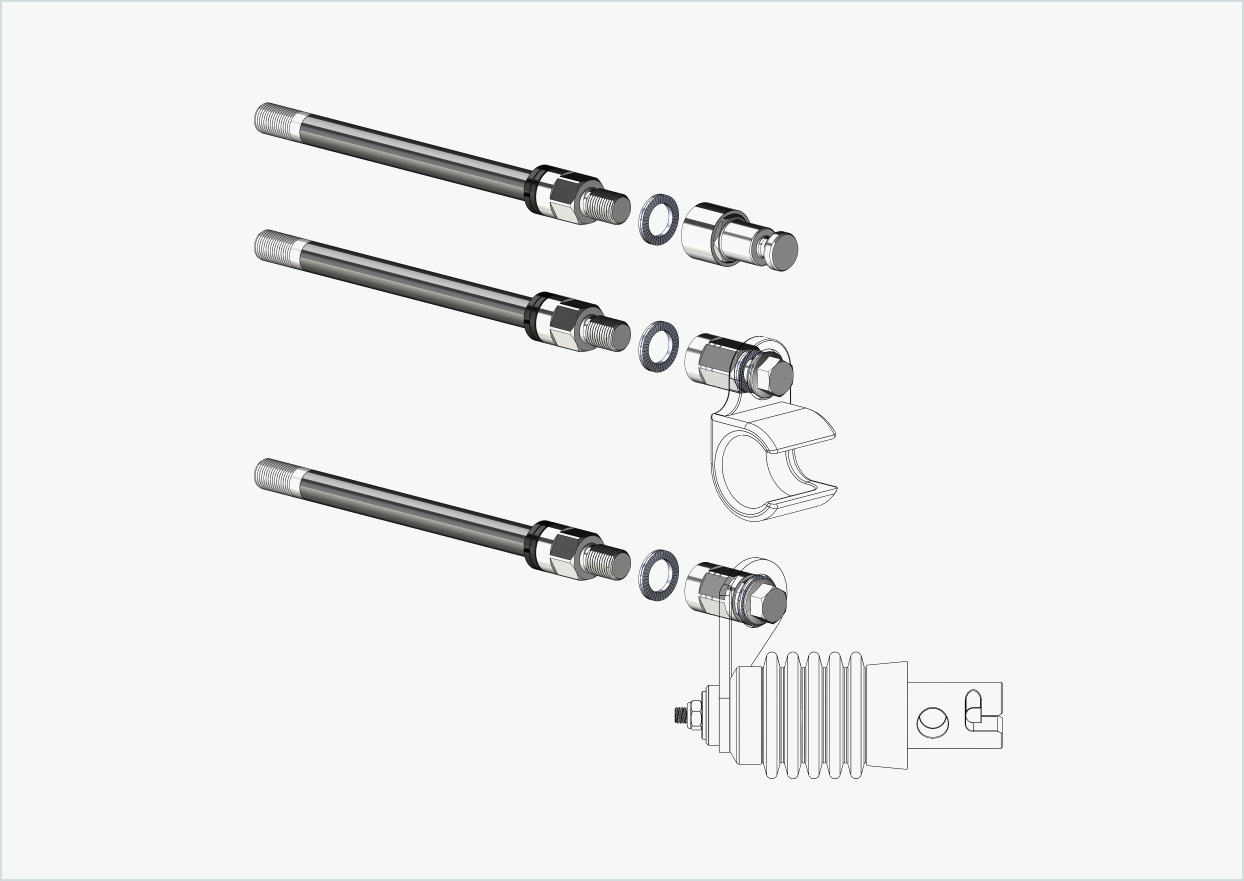 Syntace steekas (X-12) met verwisselbaar systeem / M12 x 1,00