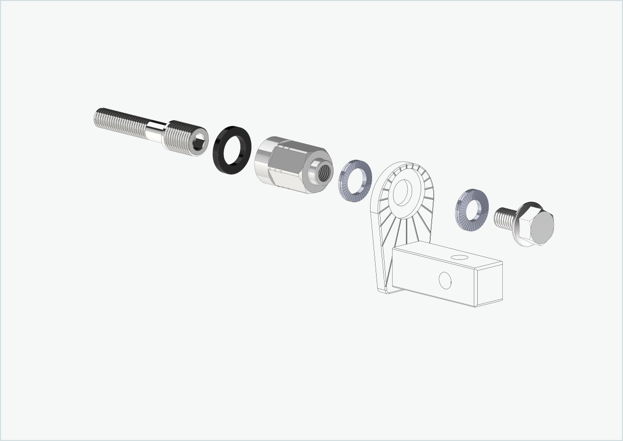Universele adapter voor Enviolo versnellingsnaven vanaf 2024 | geschikt voor Thule, Qeridoo, Burley, Prophete, Hamax, Trixie en nog veel meer.