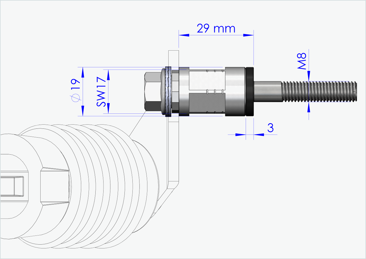 Polygoon adapter voor Enviolo versnellingsnaven vanaf 2024 | geschikt voor Weber koppelingen type: E - EL - ES