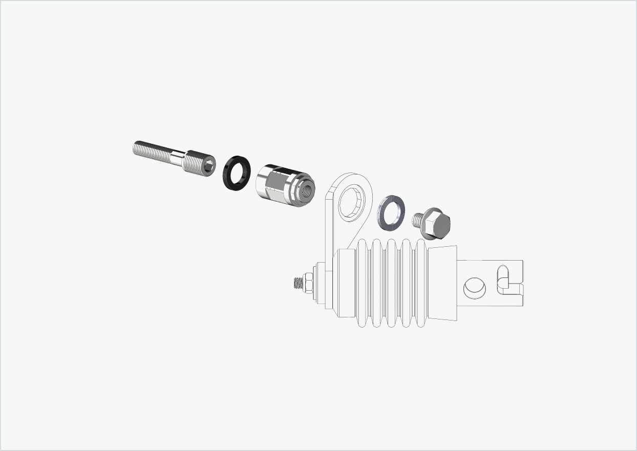 Polygoon adapter voor Enviolo versnellingsnaven vanaf 2024 | geschikt voor Weber koppelingen type: E - EL - ES