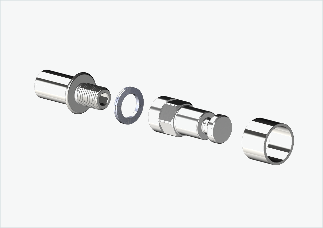 Cowboy 4 - Draadadapter lang - M12 x 1,25 | Bundel met adapter Croozer
