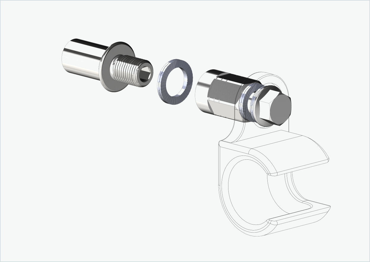 Cowboy 4 - Draadadapter lang - M12 x 1,25 | Bundel met adapter universeel