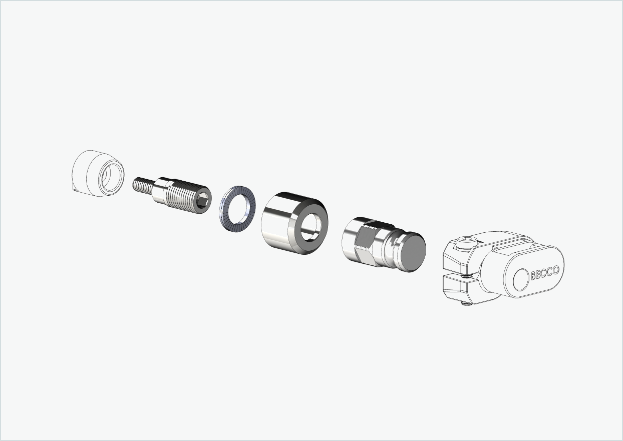 Adapter voor HYENA-HRN motor | geschikt voor Leggero met BECCO systeem
