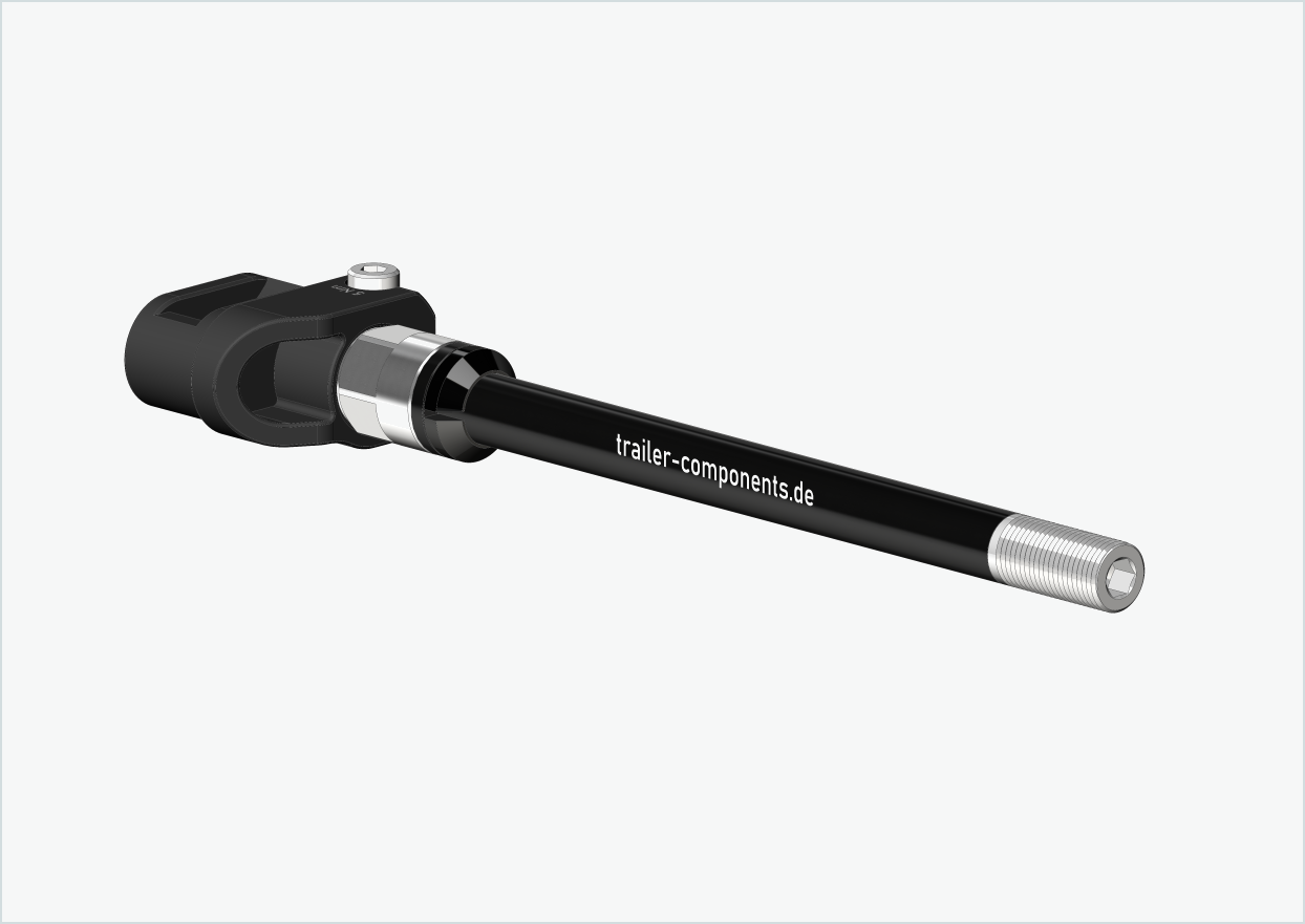 Syntace steekas (X-12) met adapter / M12 x 1,50 | voor Leggero aanhangwagens met BECCO systeem