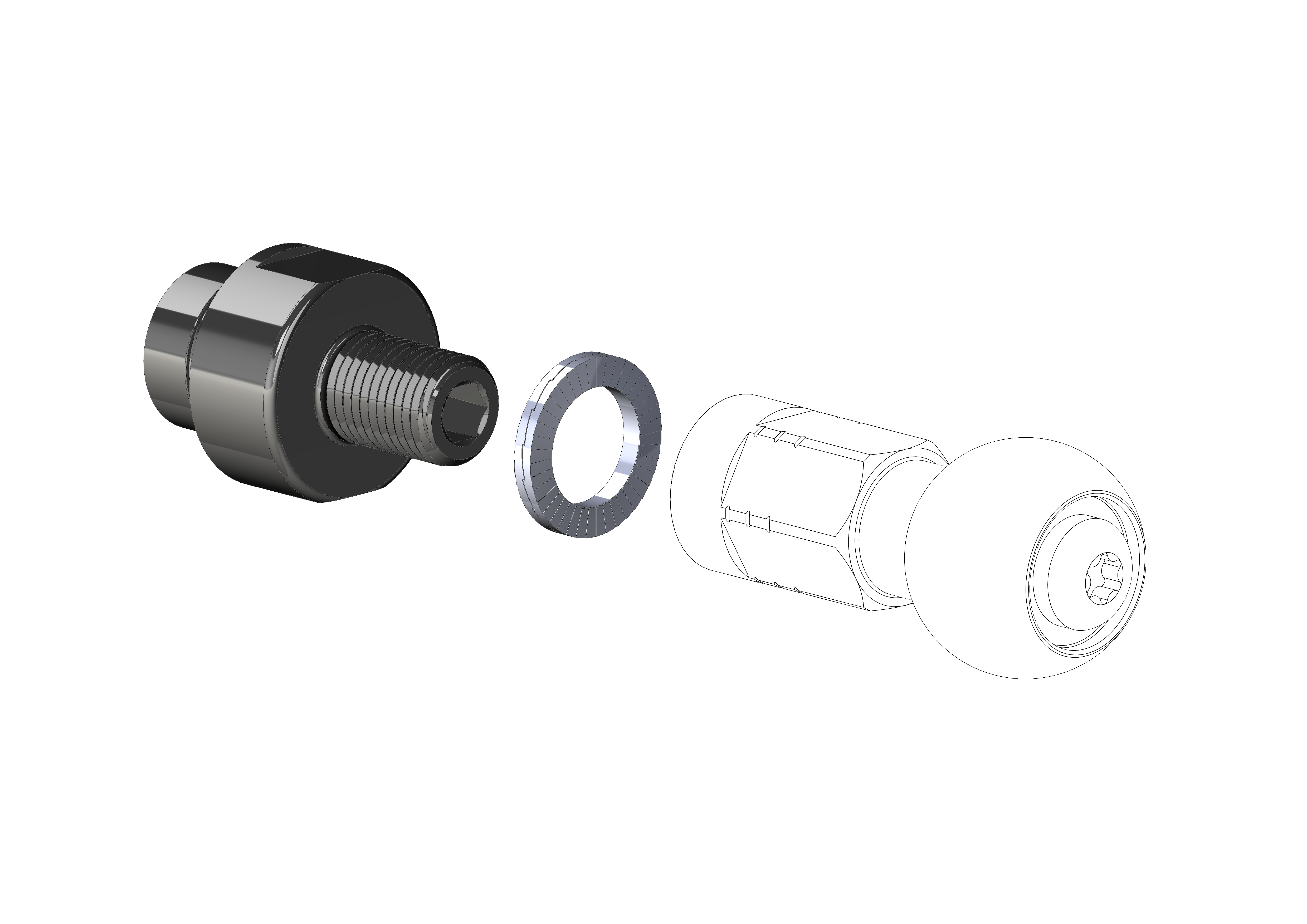 Schroefdraadadapter - M12 x 1,25 | geschikt voor ORBEA Diem 10 en 20