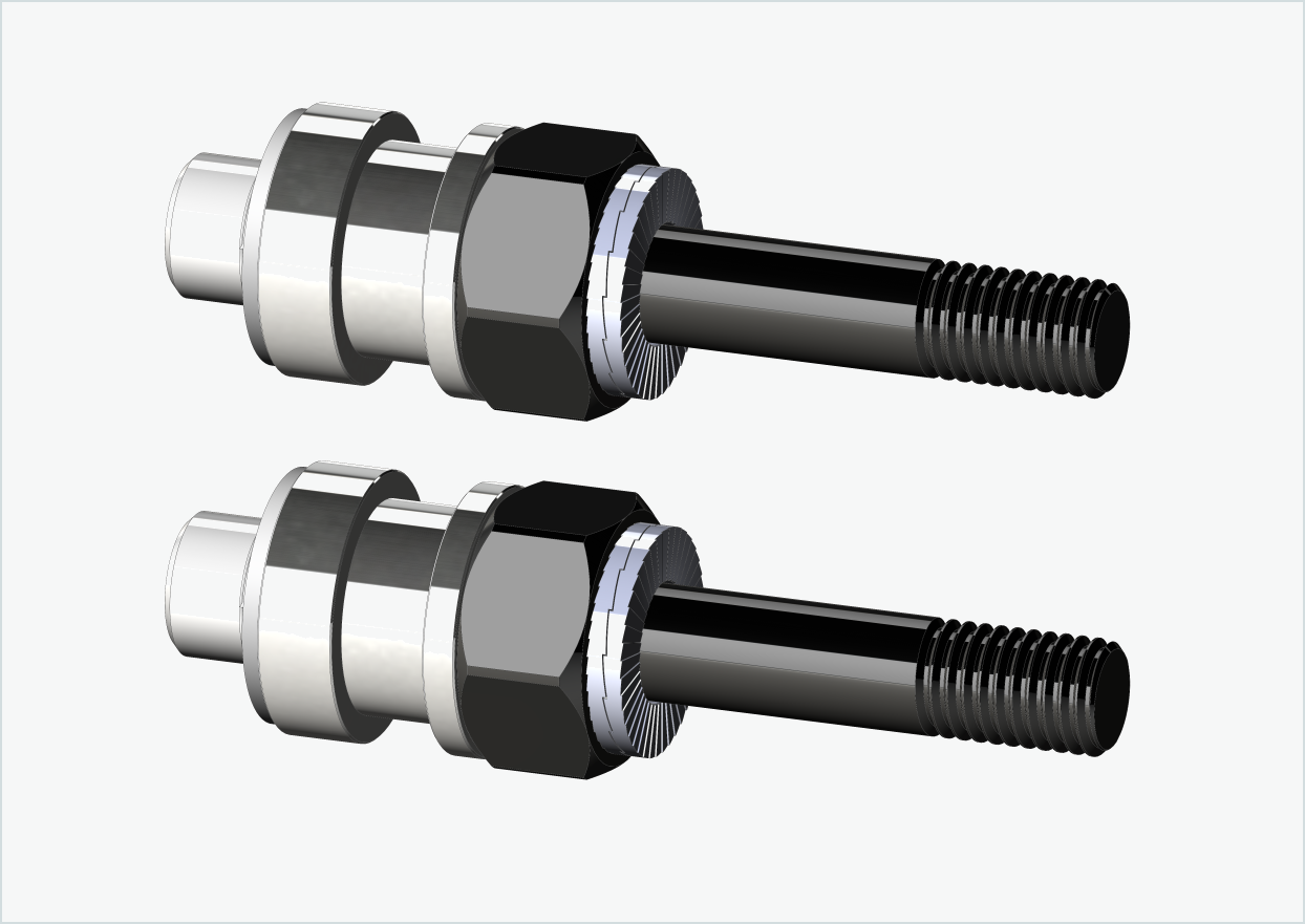 BOB YAK / IBEX schroefdraadadapterset (30mm/30mm) | voor Rohloff Speedhub 500-14 / A12