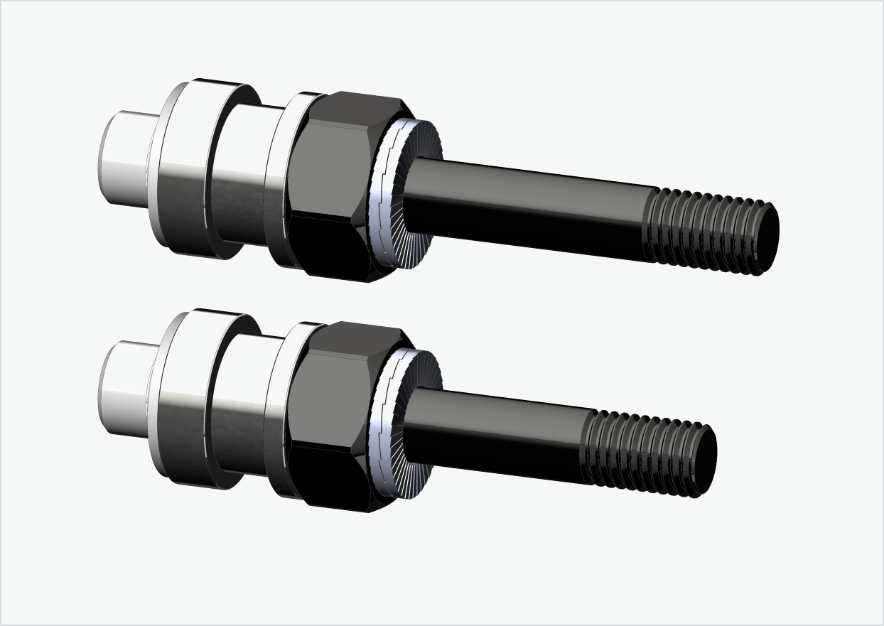 BOB YAK / IBEX schroefdraadadapterset (30mm/36mm) | voor Rohloff Speedhub 500-14 / A12