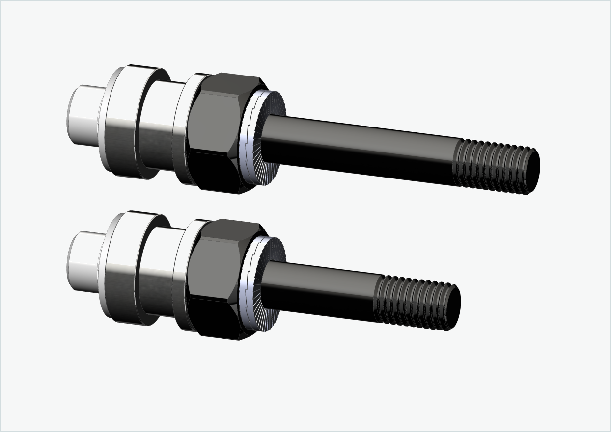 BOB YAK / IBEX schroefdraadadapterset (30mm/42mm) | voor Rohloff Speedhub 500-14 / A12