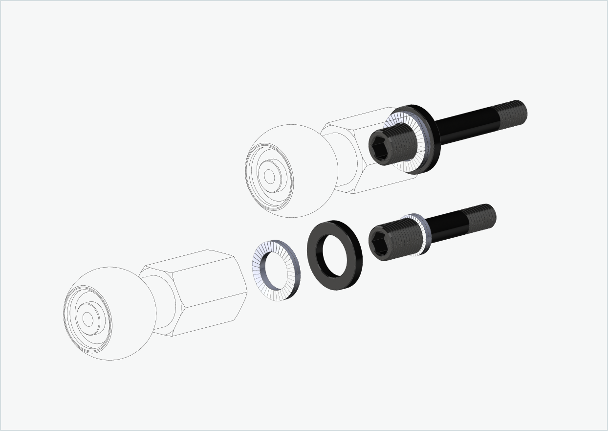 Burley COHO XC schroefdraadadapterset (30mm/42mm) | voor Rohloff Speedhub 500-14 / A12